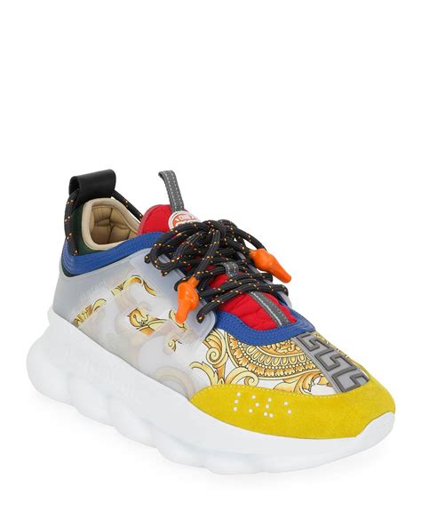 versace sneakers men white|versace chain reaction sneakers price.